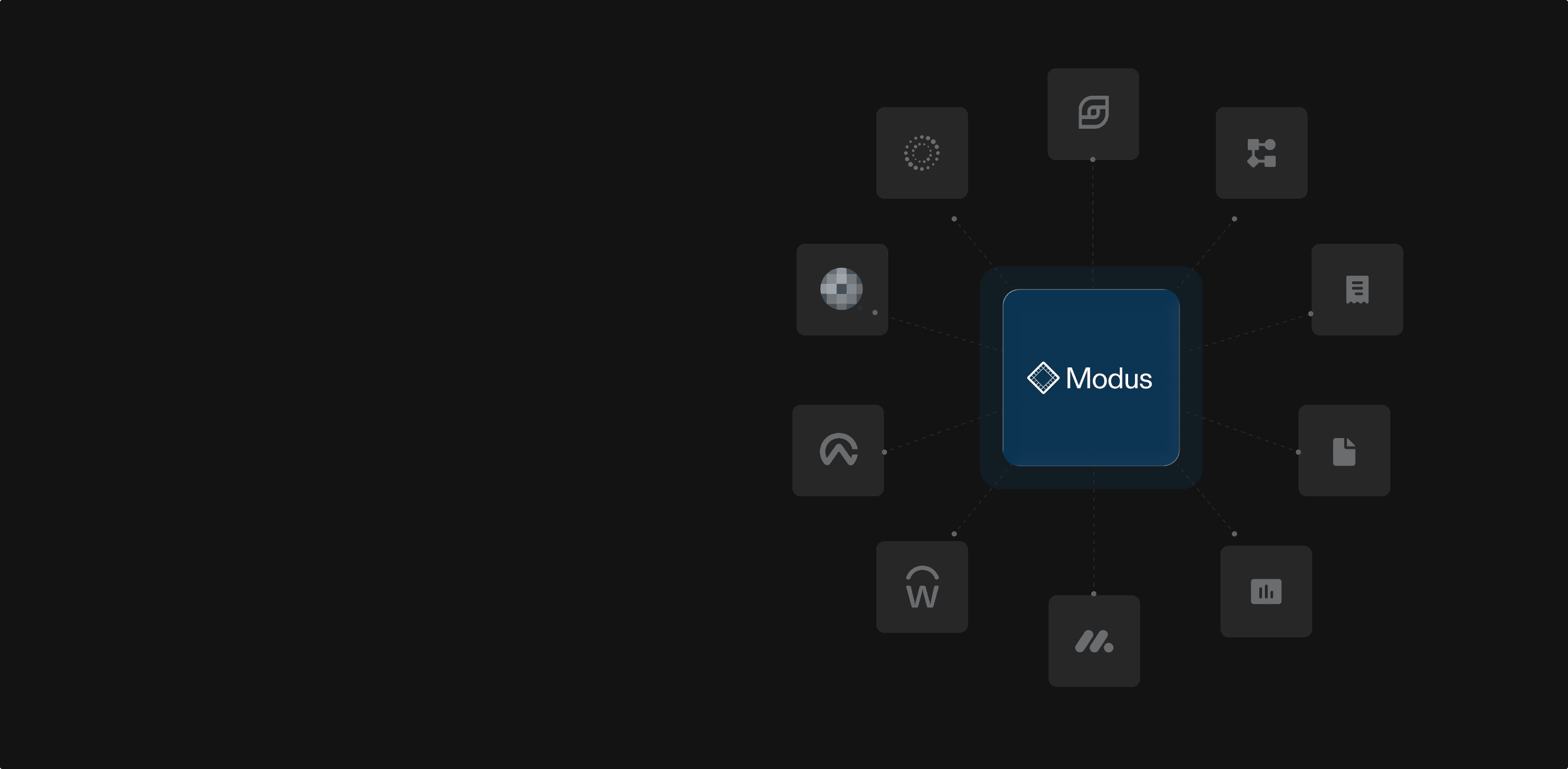 Modus integration hub connecting various accounting tools